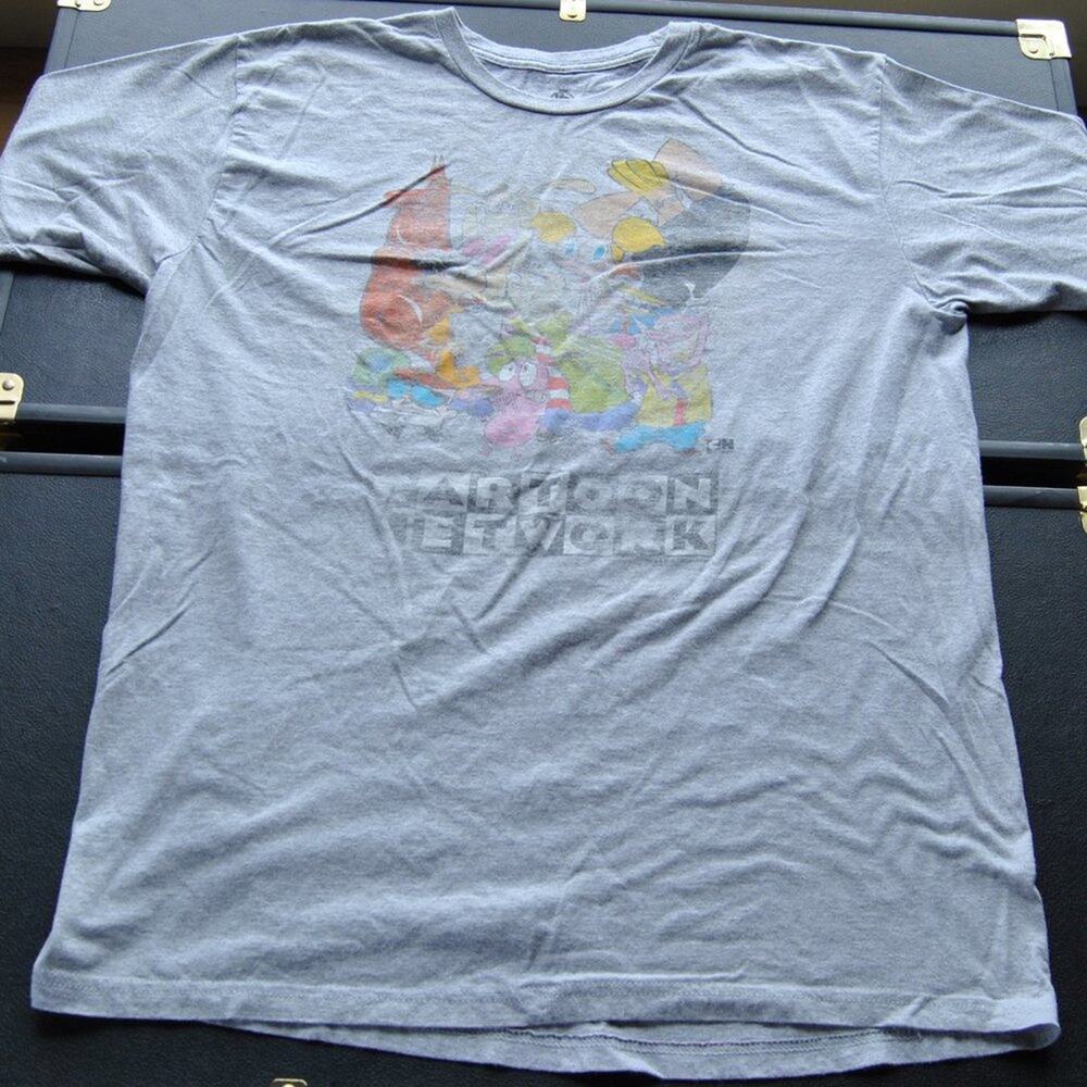 Cartoon Network X-Large Gray Short Sleeve Shirt